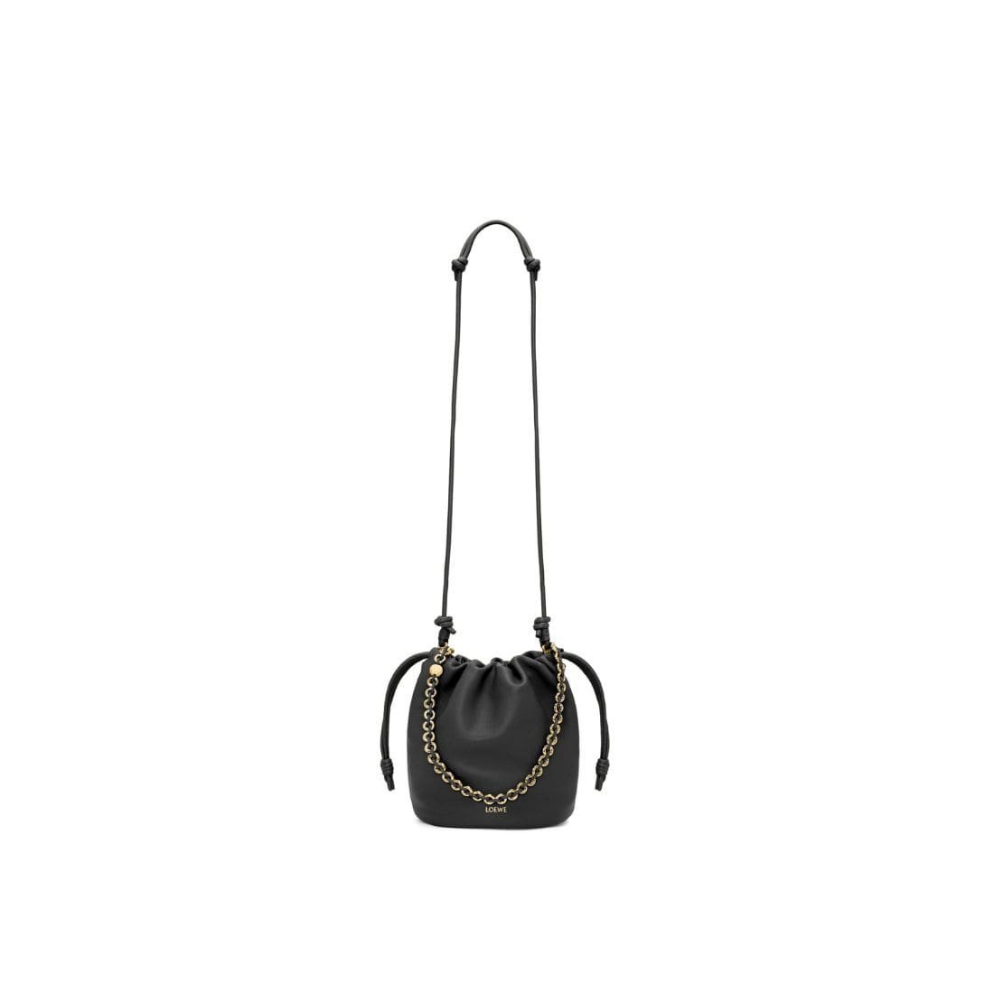 LOEWE FLAMENCO PURSE BUCKET BAG IN SOFT LAMBSKIN - Image 4
