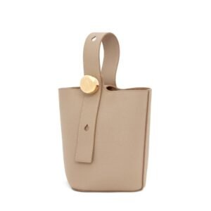 LOEWE PEBBLE MINI BUCKET BAG IN SOFT GRAINED CALFSKIN