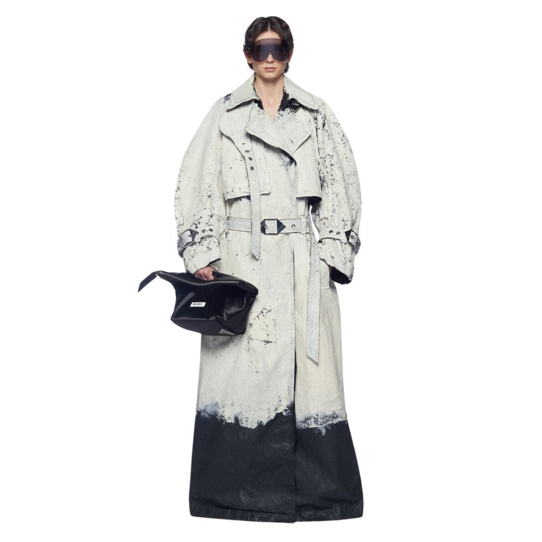THE ATTICO WHITE AND BLACK TRENCH - Image 4