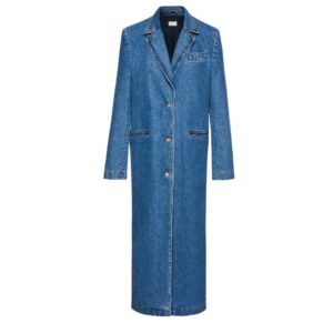 MAGDA BUTRYM BUTTON DOWN DENIM COAT IN BLUE