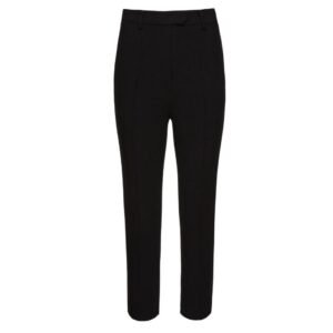 MAGDA BUTRYM CROPPED WOOL TROUSERS IN BLACK