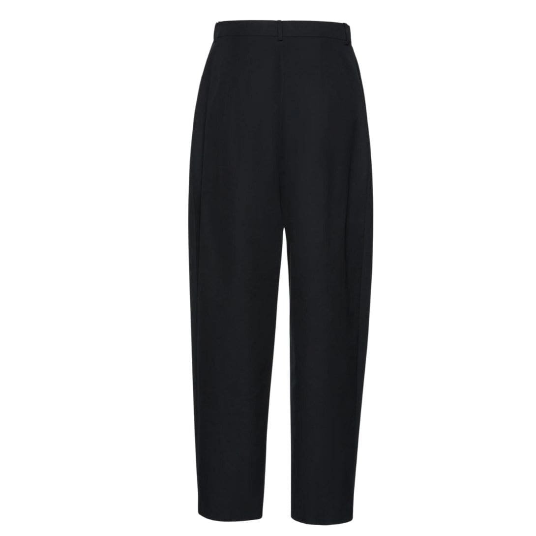 MAGDA BUTRYM TAPERED COTTON TROUSERS IN BLACK - Image 2