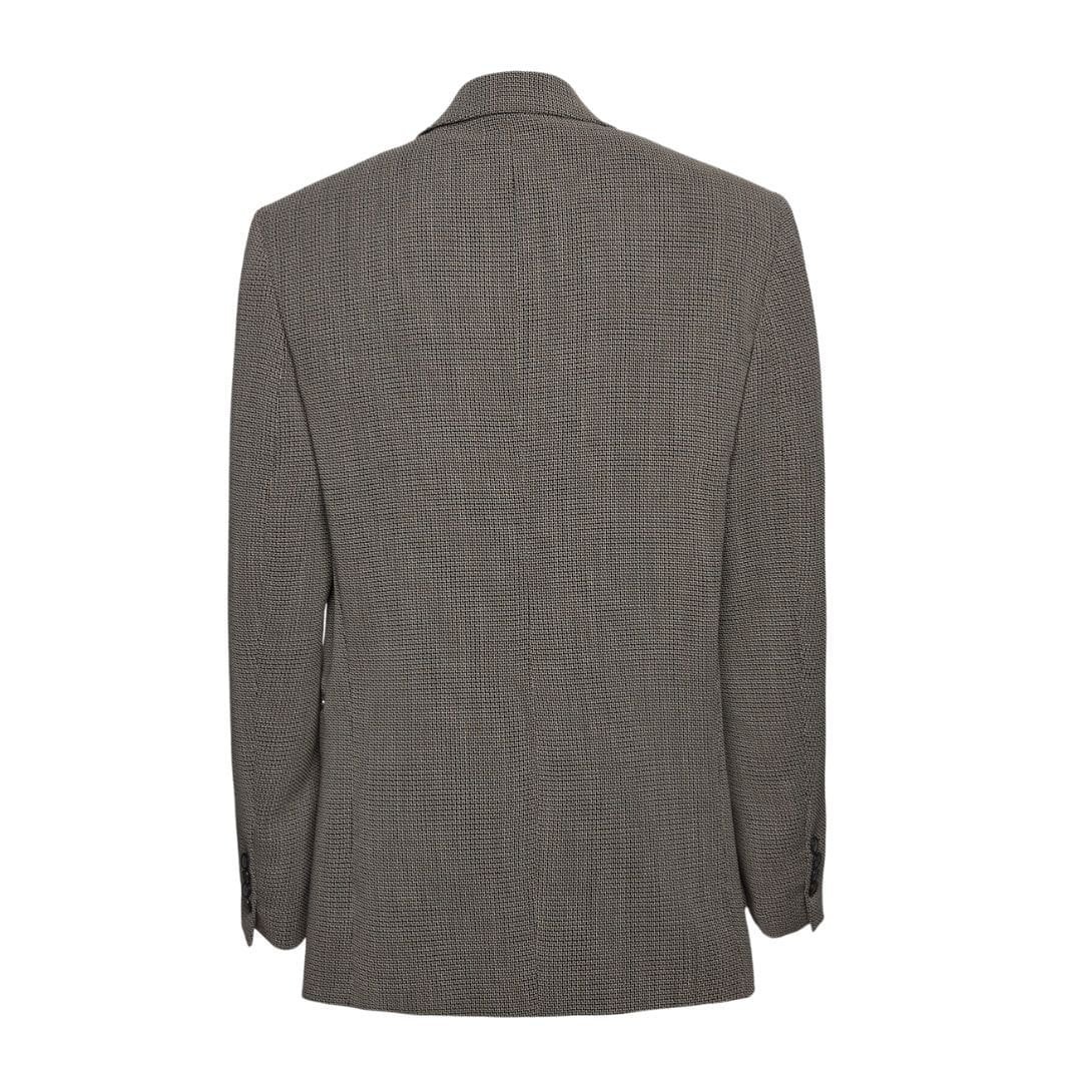 MAGDA BUTRYM OVERSIZED SINGLE BUTTON TWILL BLAZER IN GREY - Image 2