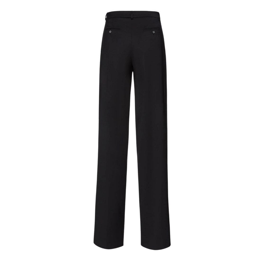 MAGDA BUTRYM WIDE-LEG WOOL TROUSERS IN BLACK - Image 2