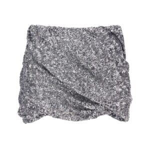 THE ATTICO SILVER MINI SKIRT