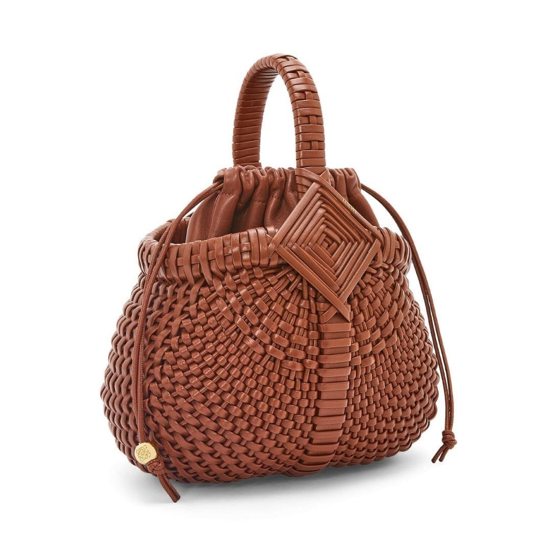 LOEWE DIAMOND ROUND BASKET MINI BAG IN CALFSKIN - Image 3