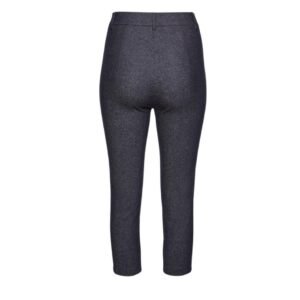MAGDA BUTRYM CAPRI SLIM WOOL PANTS IN NAVY