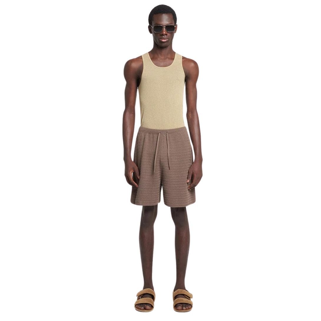 NANUSHKA CADEN LINEAR CROCHET SHORTS BROWN - Image 4