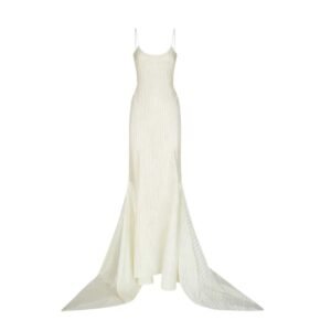 THE ATTICO MILK LONG DRESS