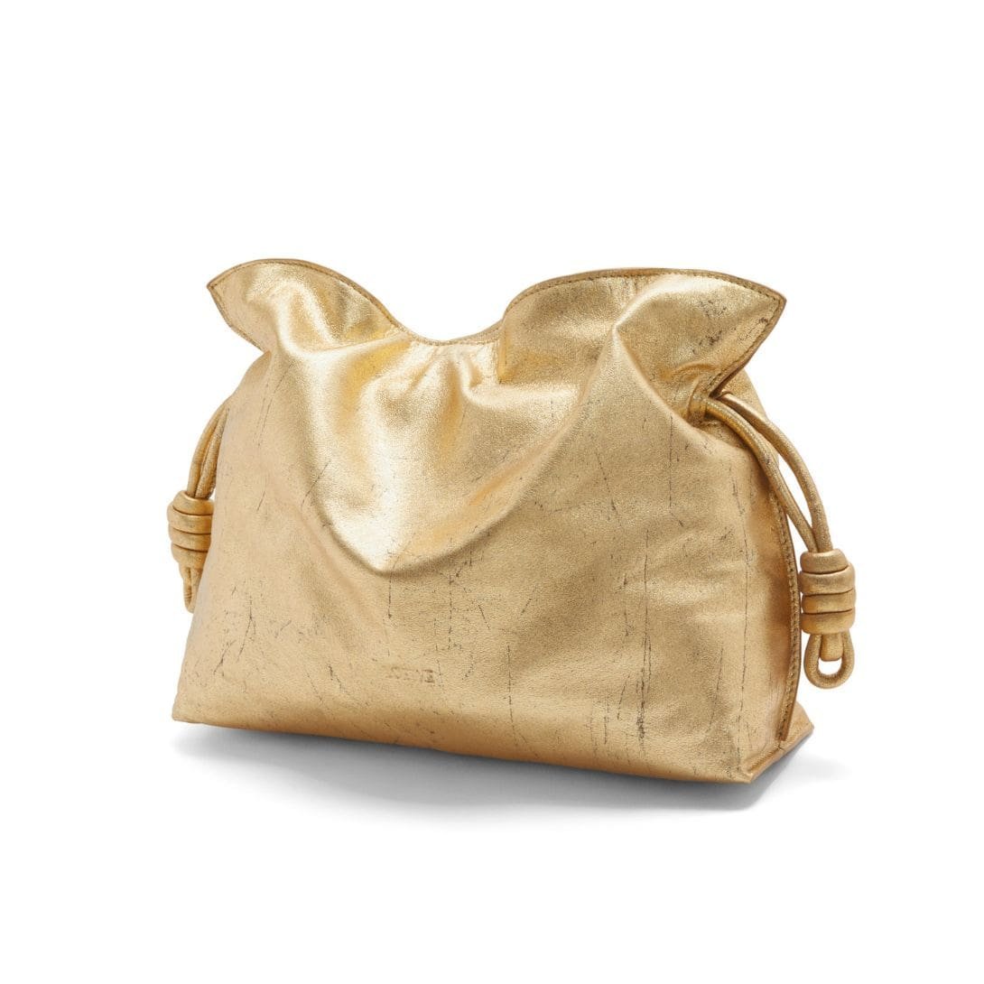 LOEWE FLAMENCO CLUTCH BAG IN METALLIC LAMBSKIN - Image 2
