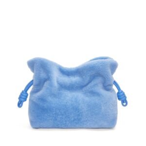 LOEWE BORSA FLAMENCO CLUTCH IN SHEARLING
