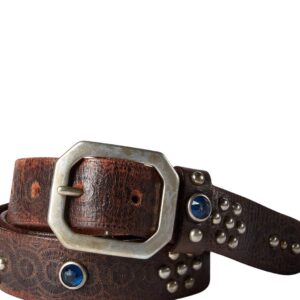 RALPH LAUREN STUDDED LEATHER BELT