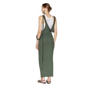 THE ATTICO IVY GREEN MIDI DRESS