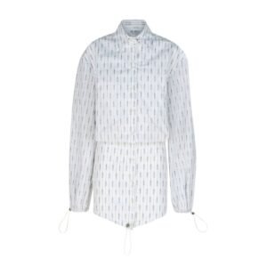 THE ATTICO WHITE AND BLACK MINI DRESS