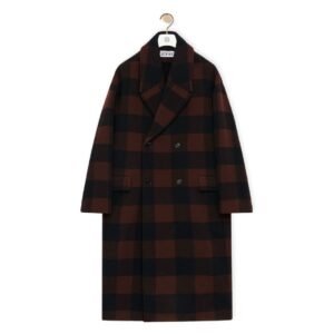 LOEWE DOUBLE BREASTED COAT IN WOOL