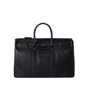 BRUNELLO CUCINELLI GRAINED CALFSKIN COUNTRY WEEKENDER BAG