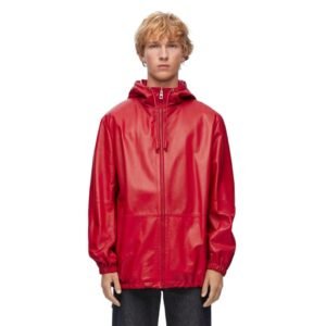 LOEWE HOODED JACKET IN NAPPA LAMBSKIN