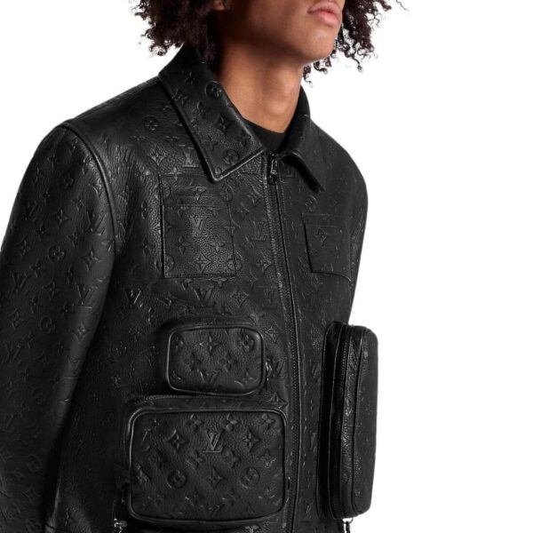 LOUIS VUITTON MONOGRAM EMBOSSED UTILITY JACKET - Image 4