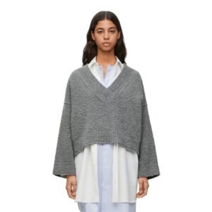 LOEWE CROPPED SWEATER IN WOOL BLEND