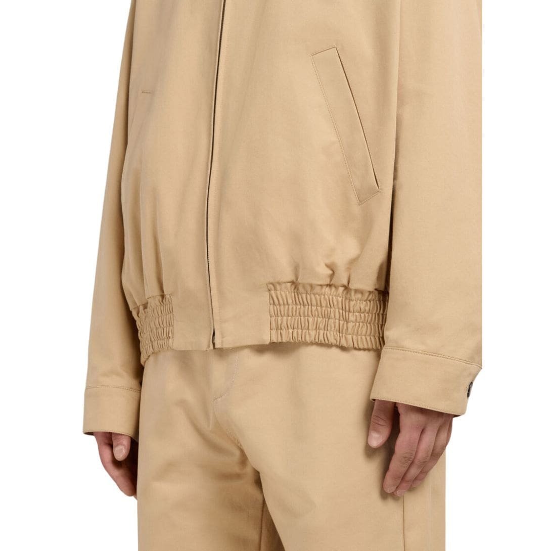 MARNI BEIGE ORGANIC GABARDINE OVERSIZED BOMBER - Image 6