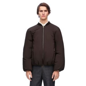 LOEWE PADDED BOMBER JACKET IN TECHNICAL COTTON