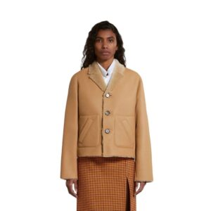 MARNI BEIGE REVERSIBLE SHEARLING JACKET