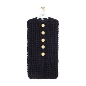 LOEWE SLEEVELESS WOOL CAPE