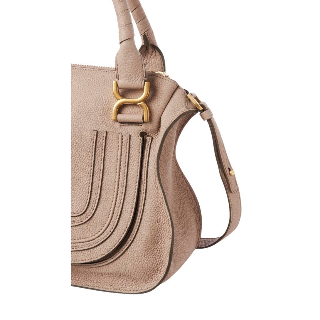 CHLOE MARCIE DOUBLE CARRY BAG NOMAD BEIGE - Image 5