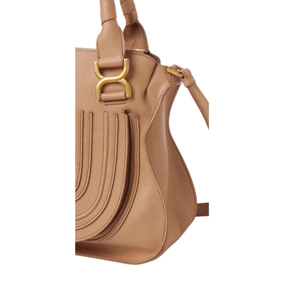 CHLOE MARCIE DOUBLE CARRY BAG LIGHT TAN - Image 5