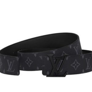 LOUIS VUITTON INITIALES 40MM MATTE BLACK BELT