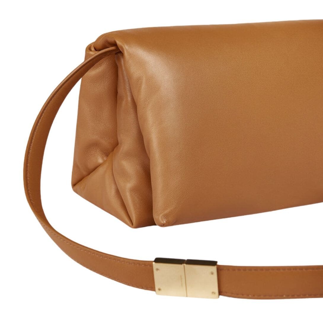 MARNI BROWN LEATHER PRISMA SHOULDER BAG - Image 3