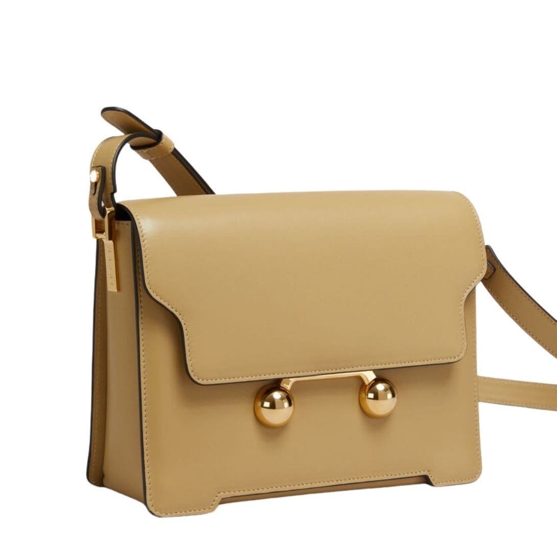 MARNI CAMEL LEATHER TRUNKAROO MEDIUM SHOULDER BAG - Image 2