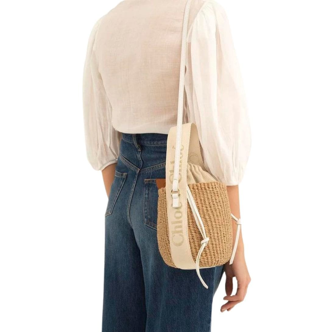 CHLOE SMALL WOODY BASKET GOLD - Image 4