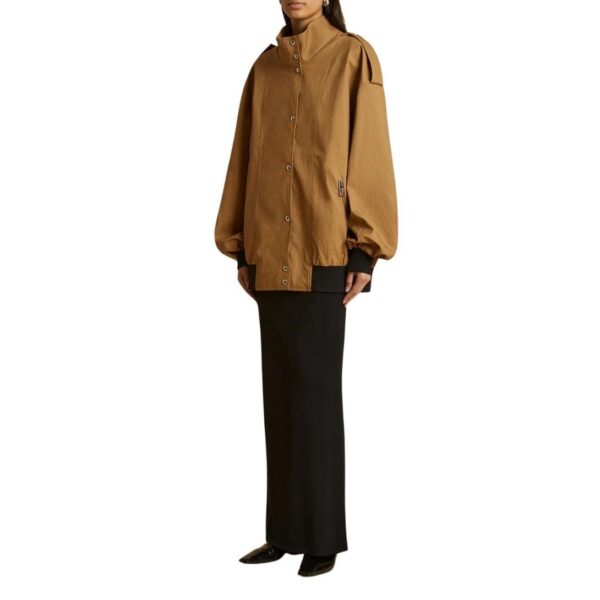 KHAITE THE FARRIS JACKET IN KHAKI - Image 2