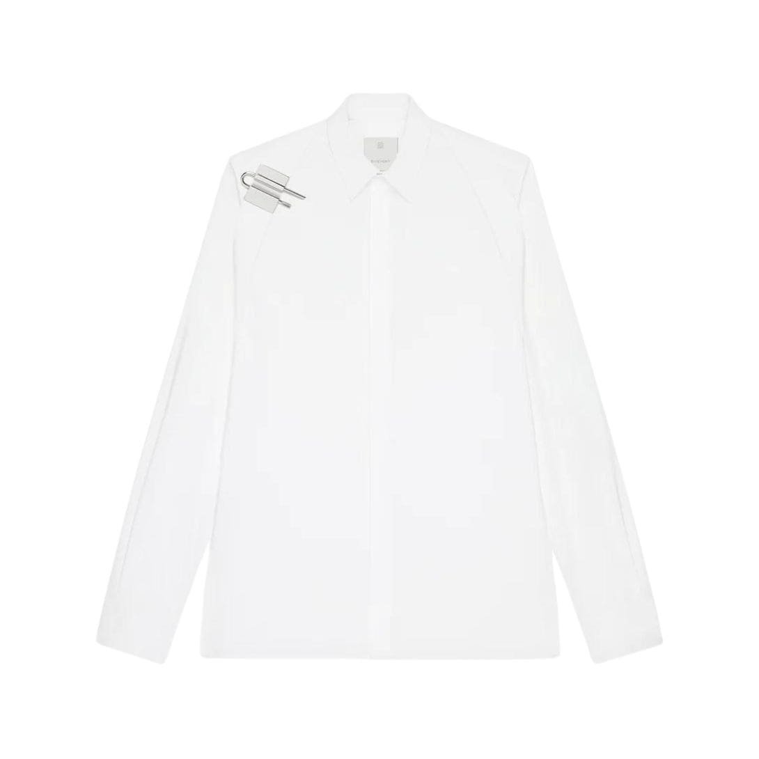 GIVENCHY SHIRT IN POPLIN WITH U LOCK HARDNESS