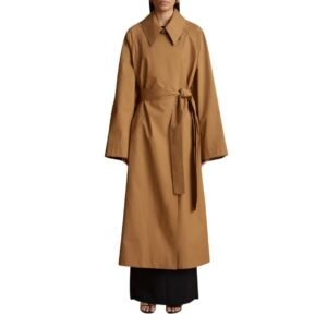 KHAITE THE MINNIE COAT IN KHAKI