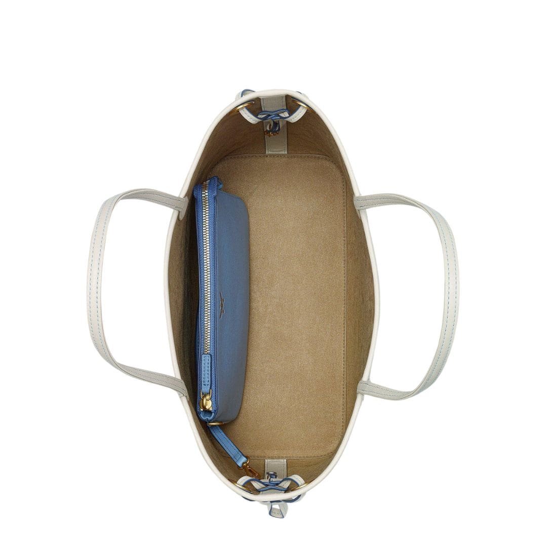 MCM SMALL LIZ SHOPPER IN GRADATION MONOGRAM LEATHER BLUE - Image 3