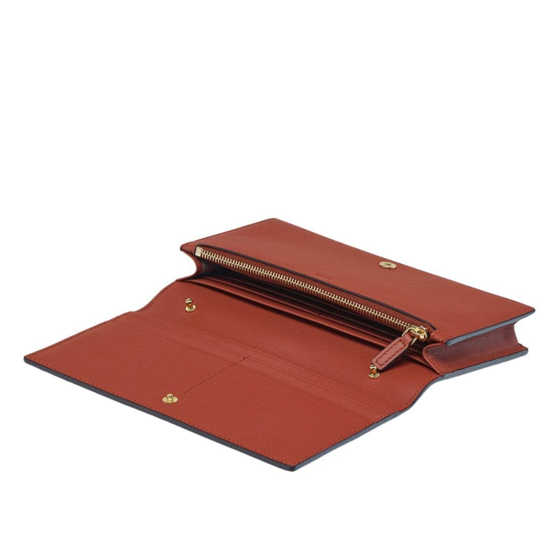 MCM LARGE DIAMOND CHAIN WALLET IN SPANISH CALF LEATHER BROWN - Image 3