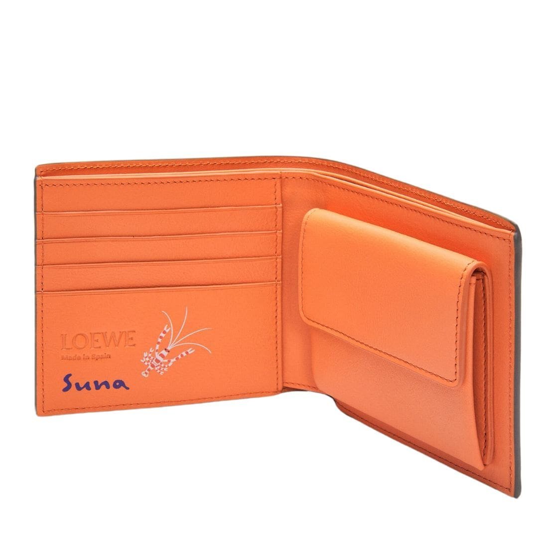 LOEWE EELS BIFOLD WALLET WITH COIN PURSE IN SATIN CALFSKIN - Image 4