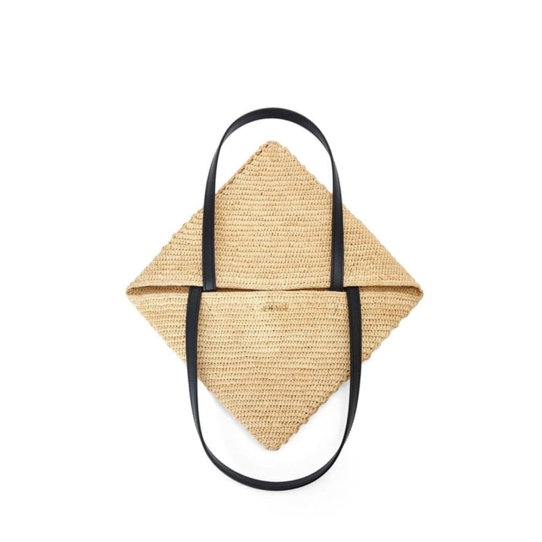 LOEWE PUZZLE FOLD TOTE BAG IN RAFFIA - Image 6