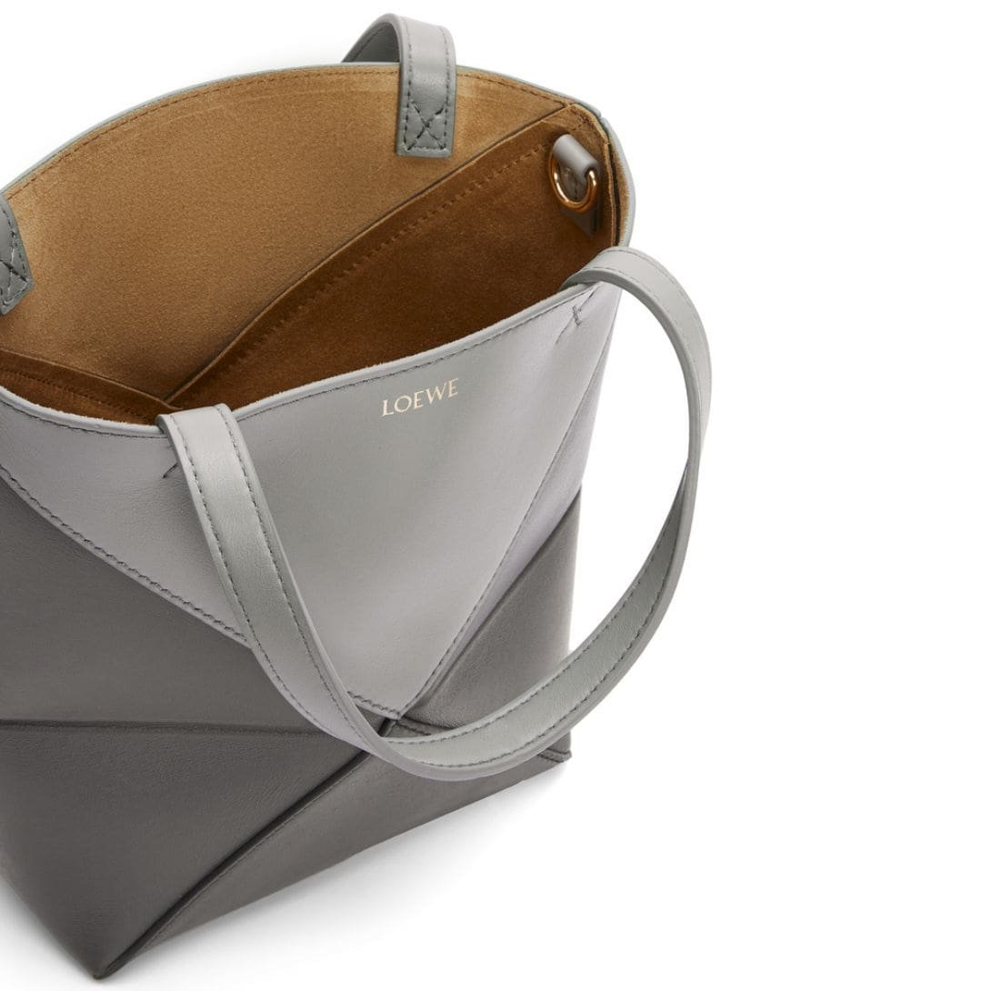 LOEWE PUZZLE FOLD TOTE MINI BAG IN SHINY CALFSKIN - Image 3