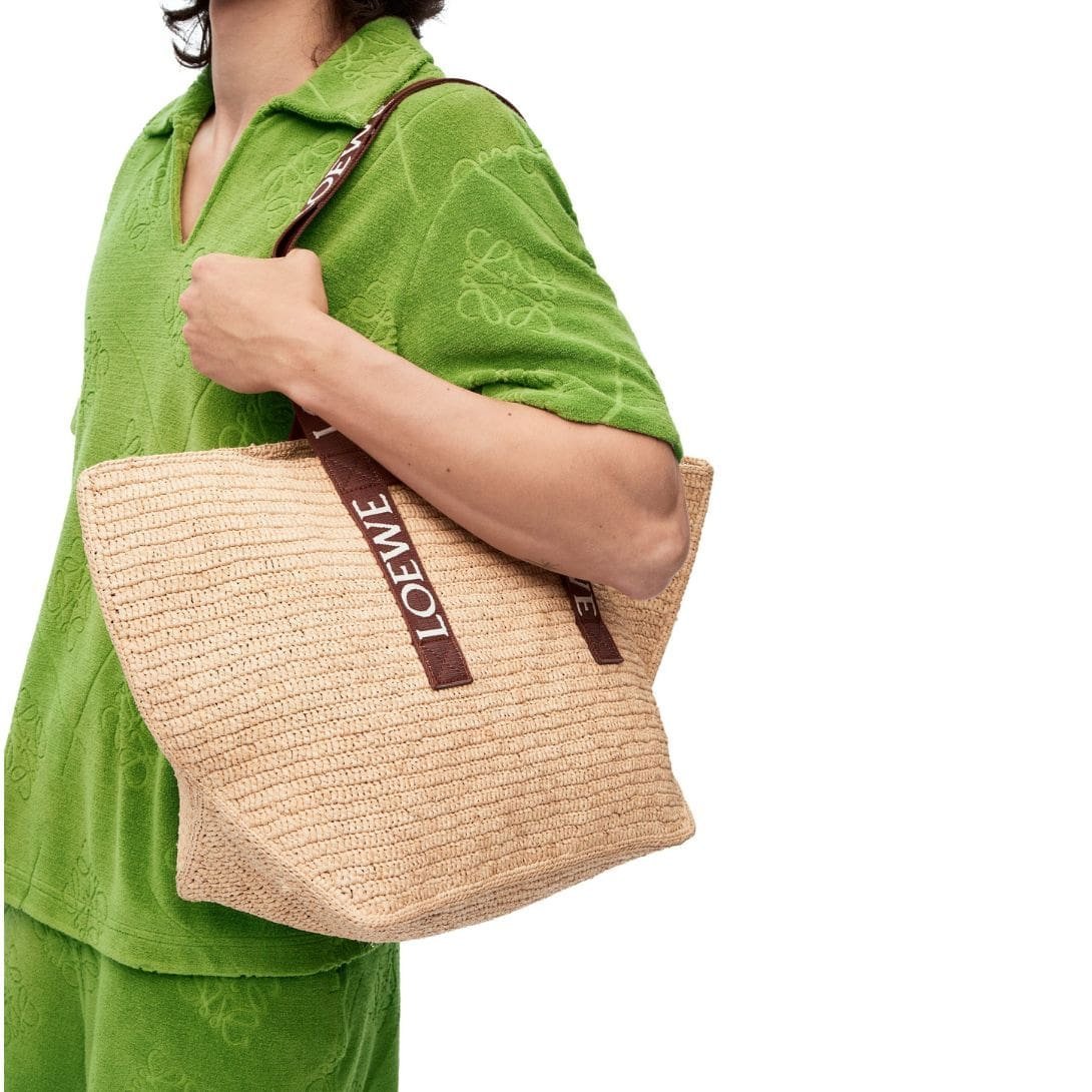 LOEWE FOLD SHOPPER BAG IN RAFFIA - Image 6
