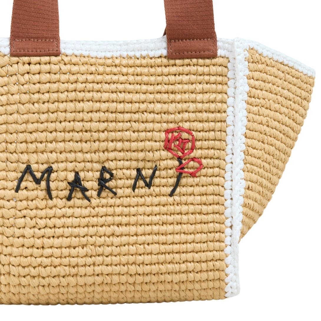 MARNI NATURAL MACRAMÉ SILLO SMALL SHOPPER - Image 5