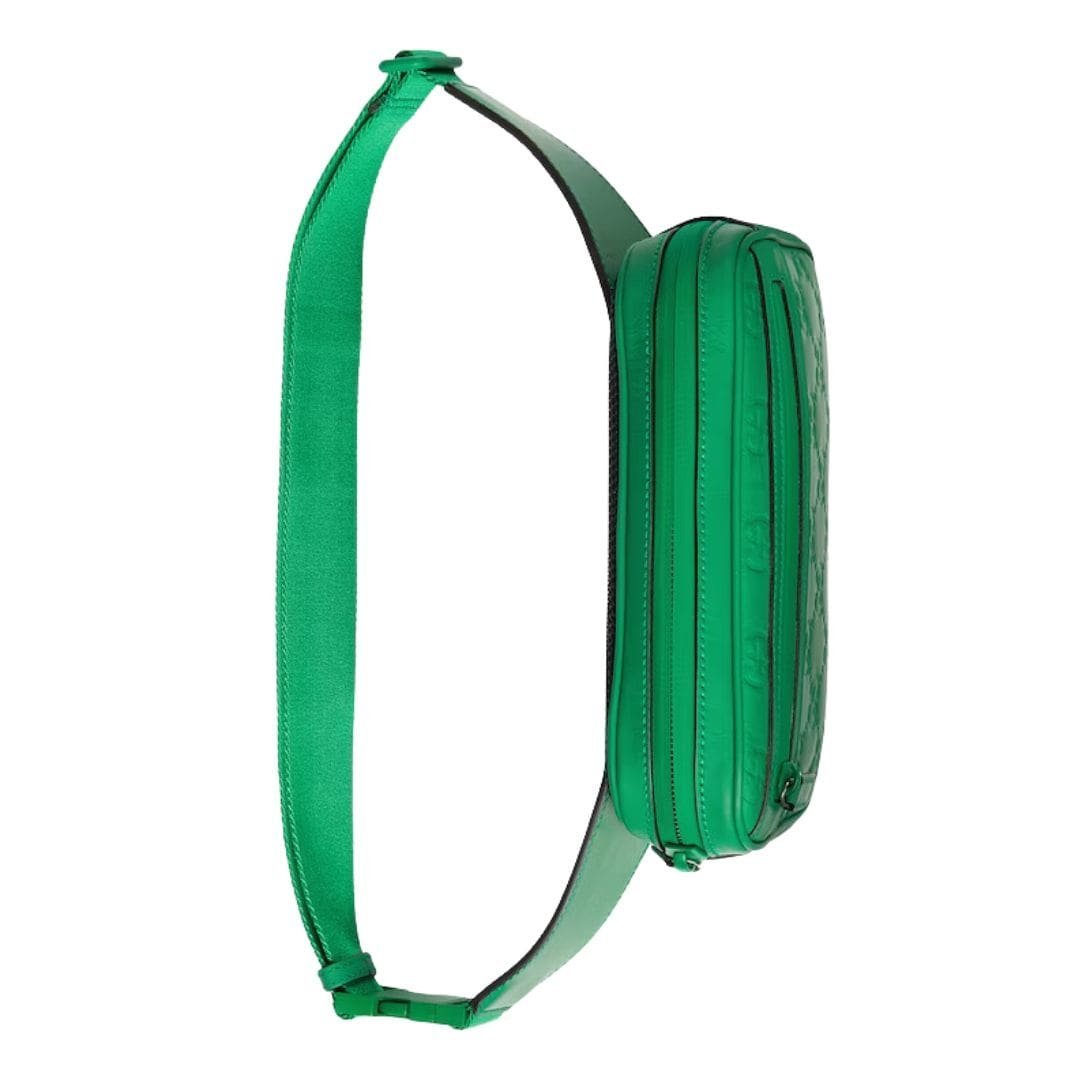GUCCI GG RUBBER EFFECT BELT BAG IN GREEN - Image 5