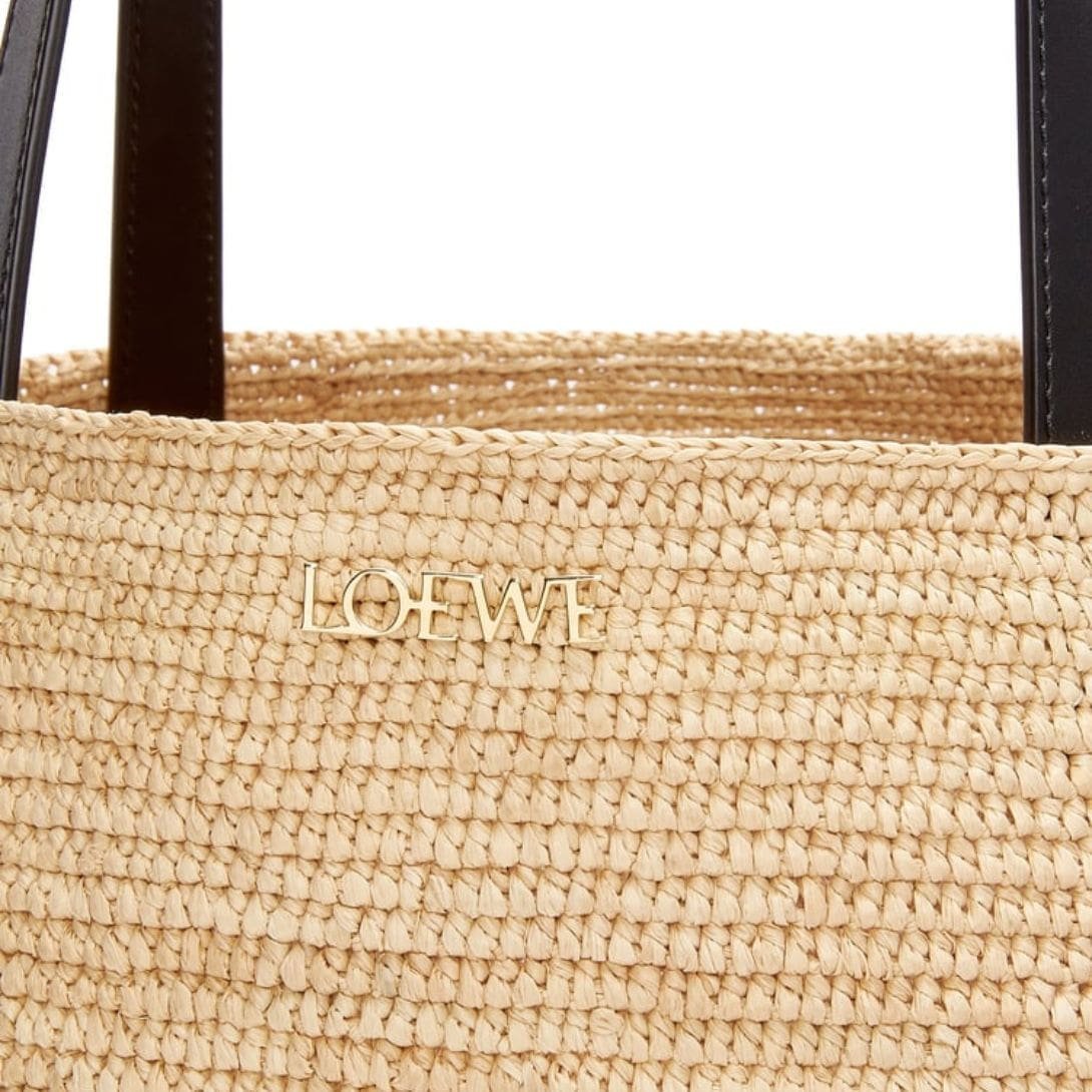 LOEWE PUZZLE FOLD TOTE XL BAG IN RAFFIA - Image 6