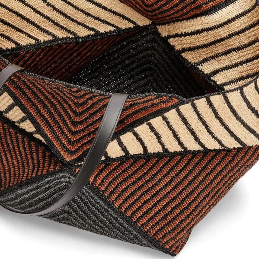 LOEWE PUZZLE FOLD TOTE XXL BAG IN RAFFIA - Image 4