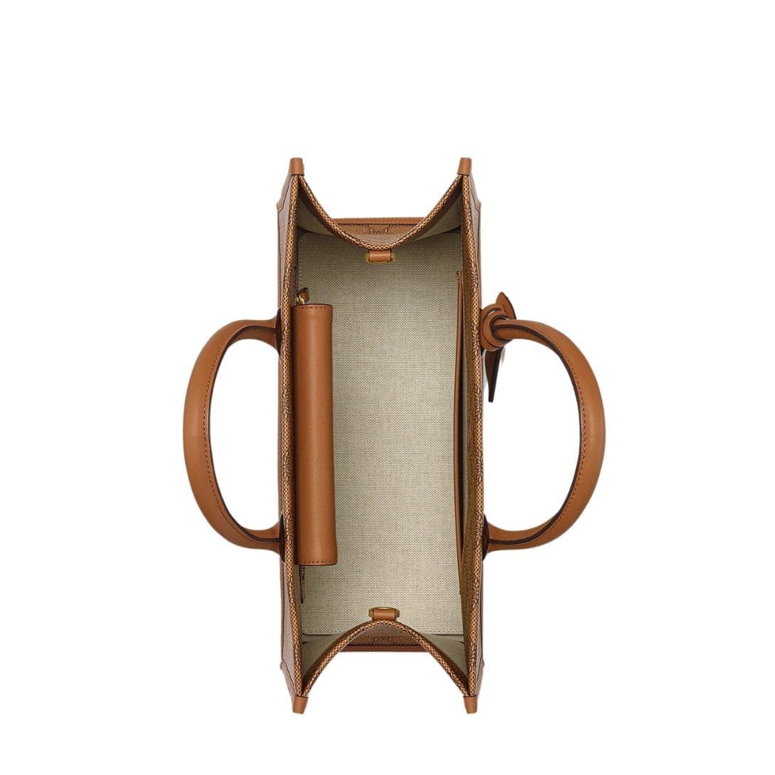 MCM MEDIUM HIMMEL TOTE IN LAURETOS COGNAC - Image 4