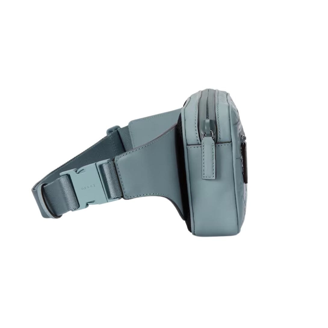 GUCCI GG RUBBER EFFECT BELT BAG IN LIGHT BLUE - Image 3