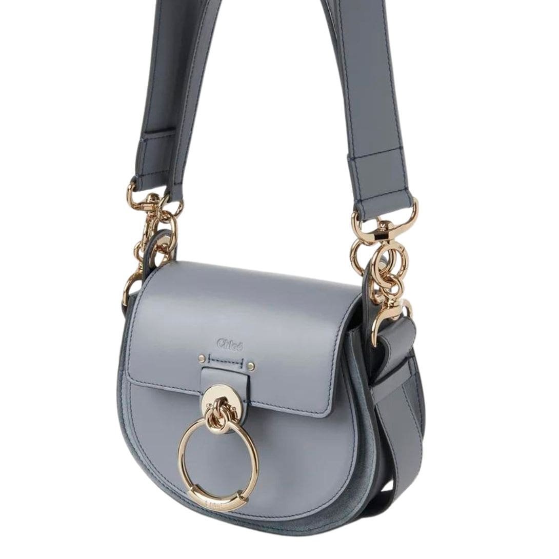 CHLOE SMALL TESS BAG STORM BLUE - Image 5