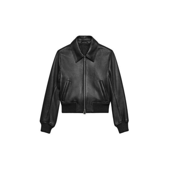 AMI ZIPPED LEATHER JACKET - Image 3